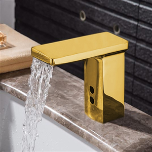 Automatic Lavatory Faucet Brushed Gold